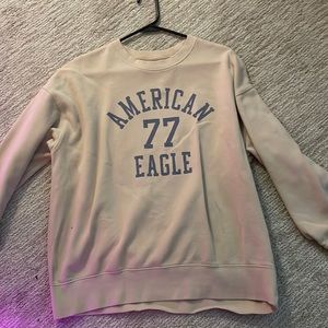 Tan American eagle crew neck size medium